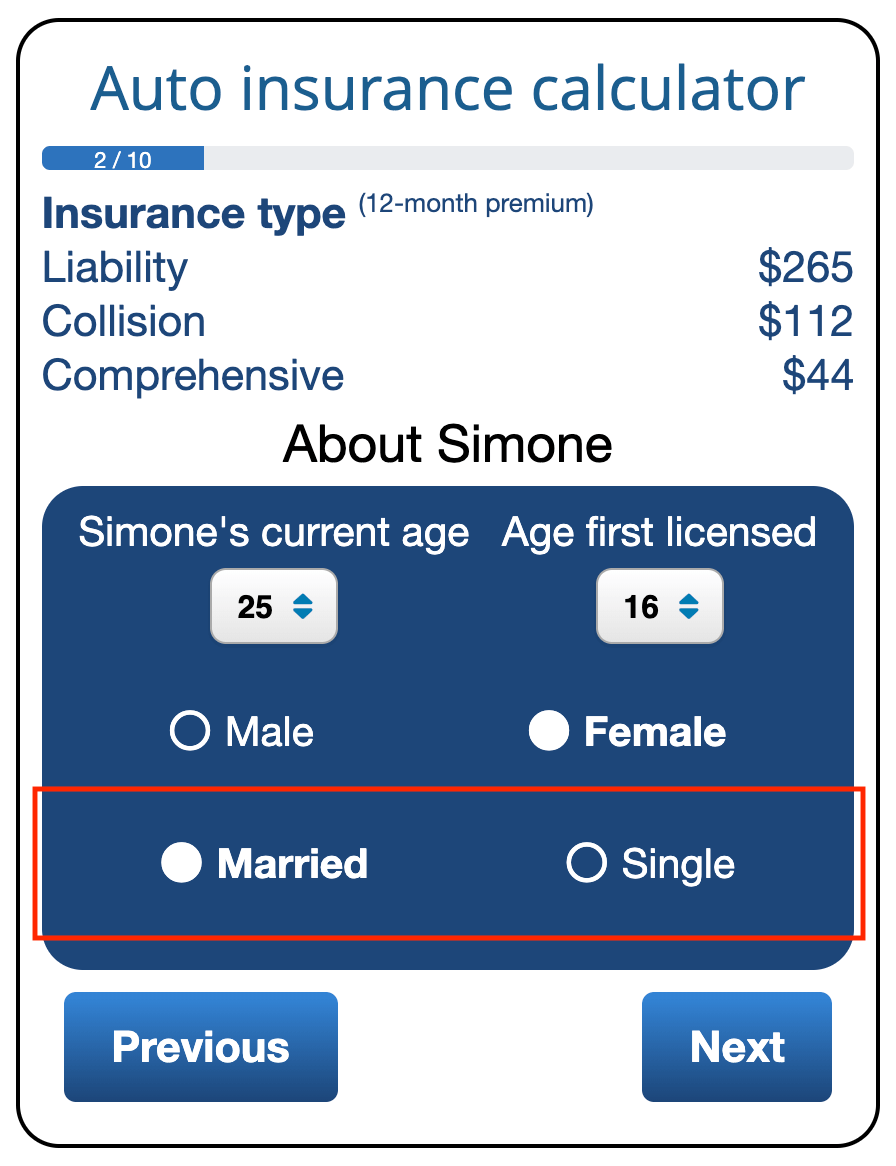 does car insurance get cheaper when married